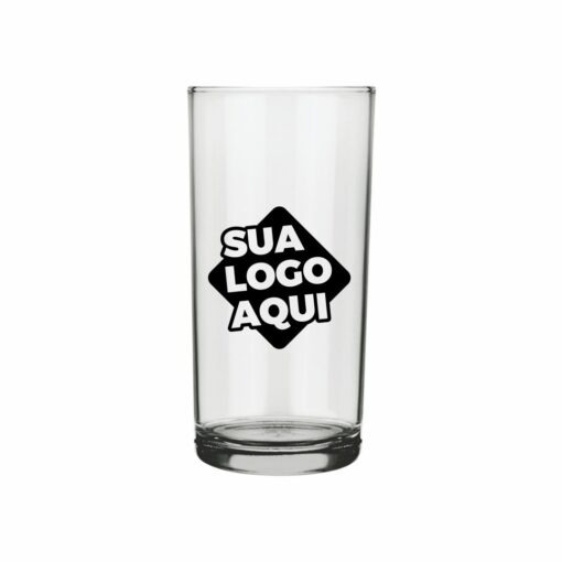 Copo de Vidro Personalizado Cylinder Long Drink 300ml