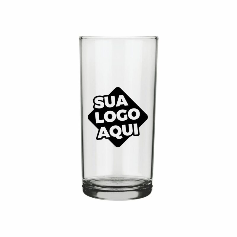 Copo de Vidro Personalizado Cylinder Long Drink 300ml