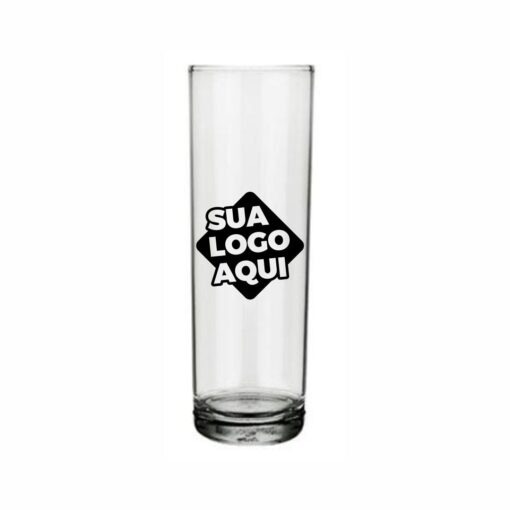 Copo de Vidro Personalizado Cylinder Long Drink 320ml
