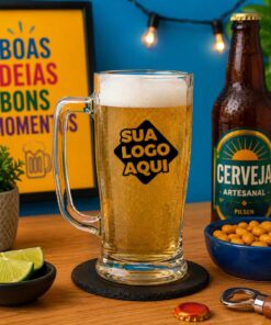 Caneca de Vidro Personalizada Taberna 600ml