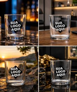 Copo de Vidro Personalizado Whisky 265ml