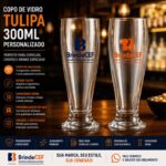 Copos de Vidro Tulipa 300ml Personalizados para Cerveja