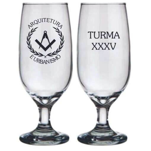 Taça de Cerveja Personalizada de Vidro Floripa 300ml