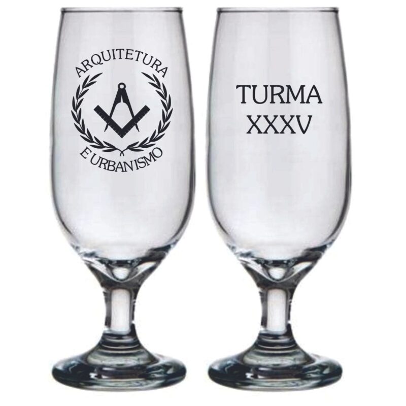 Taça de Cerveja Personalizada de Vidro Floripa 300ml