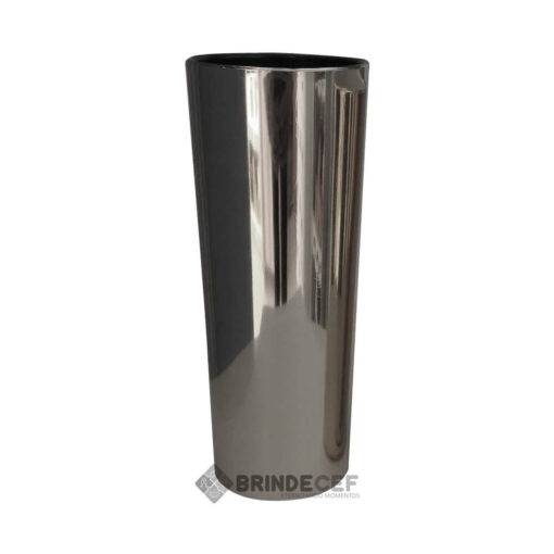 copo long drink metalizado prata