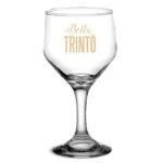 Taça de Vidro Personalizada Bistrô para Vinho Tinto e Branco Bella Trinto