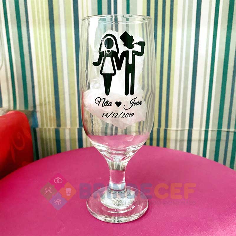 Taça de Vidro Personalizada para Cerveja - Floripa 300ml Taça de Vidro Personalizada para Cerveja - Floripa 300ml
