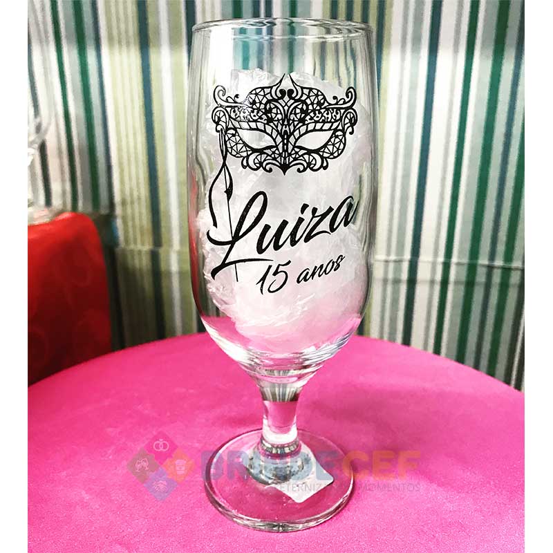 Taça de Vidro Personalizada para Cerveja - Floripa 300ml Taça de Vidro Personalizada para Cerveja - Floripa 300ml