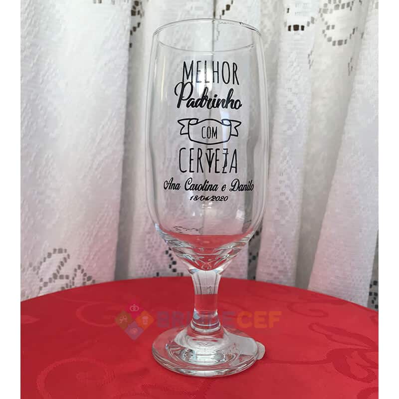 Taça de Vidro Personalizada para Cerveja - Floripa 300ml Taça de Vidro Personalizada para Cerveja - Floripa 300ml