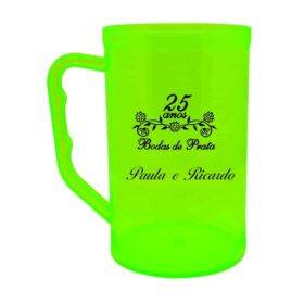 Caneca de Acrílico Personalizada Neon 300ml para Festas, Formaturas e Eventos