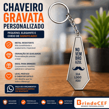 Chaveiros Gravata Personalizados