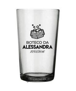 Copo de Cerveja Caldereta Personalizado de Vidro 350 ml