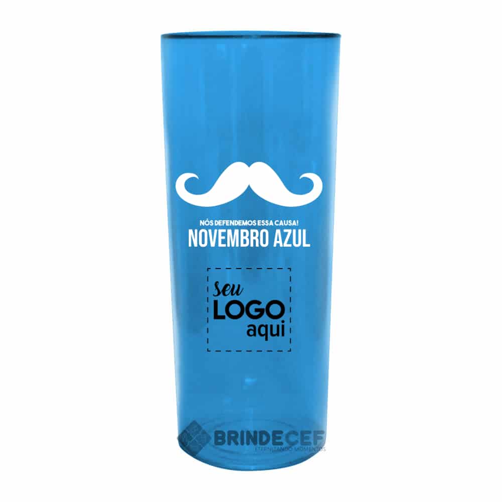 Copo Long Drink Personalizado novembro azul