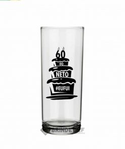 Copo Long Drink de Vidro Personalizado - Cylinder 320ml