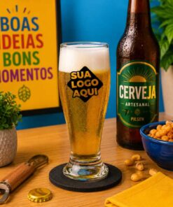 Copo Munich 200ml de Vidro de Cerveja Personalizado