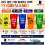 Copo Twister de acrilico Personalizado 550 ml