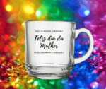 Caneca de Café de Vidro ASpen 300ml Personalizada