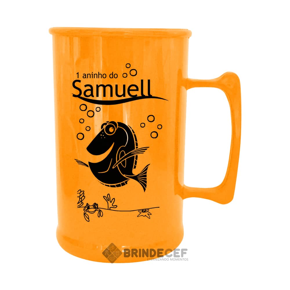 caneca de acrilico personalizada opaca festa