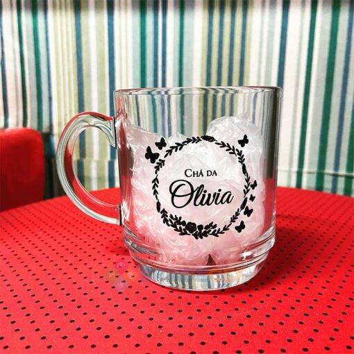 Caneca de Vidro Aspen Cha da Olivia