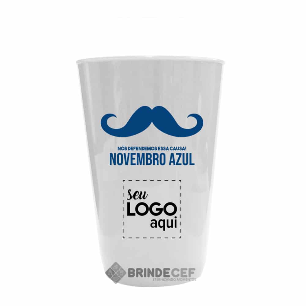 copo de acrilico personalizado novembro azul