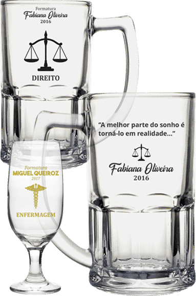 copos de vidro personalizados