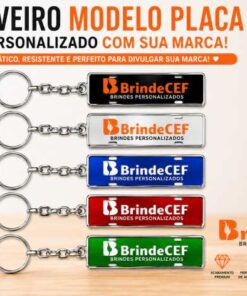 Chaveiros Personalizados Modelo Placa