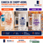 Caneca de Chopp de Acrilico Personalizada 400ml