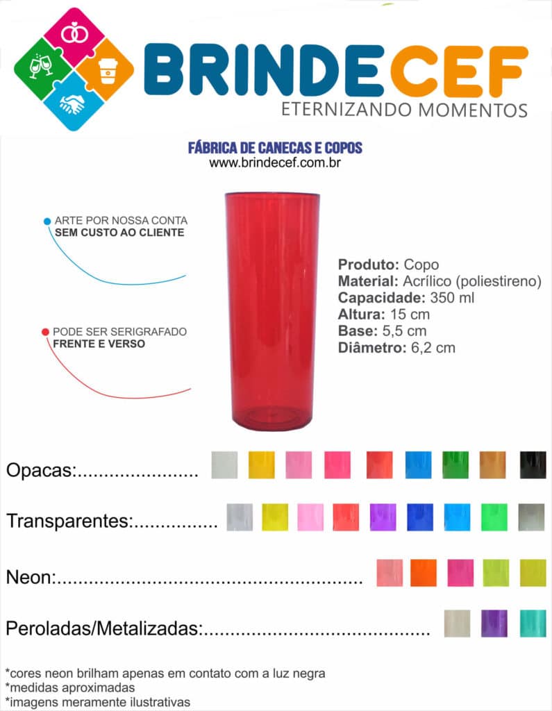 Copos long drink Personalizados