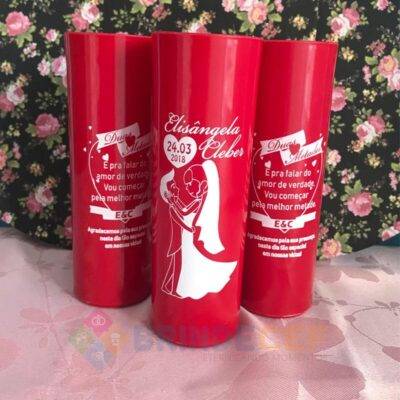 Copos long drink degrade Personalizados Fit 4 Copos Long Drink Personalizados Elisângela e Cleber