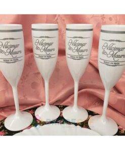 Taças de Champanhe de Acrílico 190ml Personalizadas 7