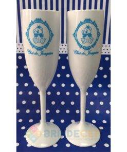 Taças de Champanhe de Acrílico 190ml Personalizadas 4