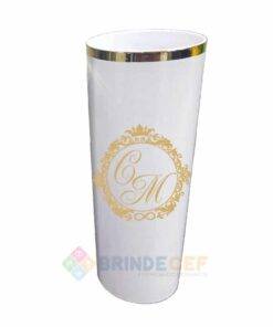 Copo Long Drink Com Borda Personalizado cor Branco