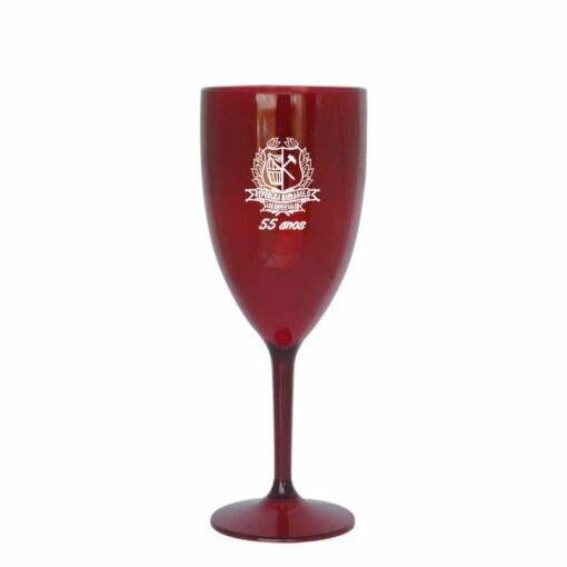 Taça de vinho de acrílico personaizada
