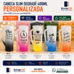 Caneca Slim Degrade 400ml Personalizada