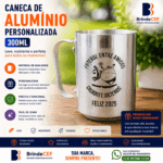 Caneca de Aluminio Personalizada 300 ml