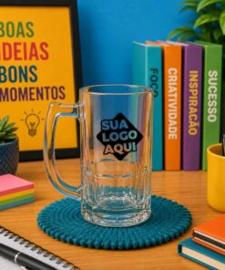 Caneca de Vidro Personalizada Bristol 340ml