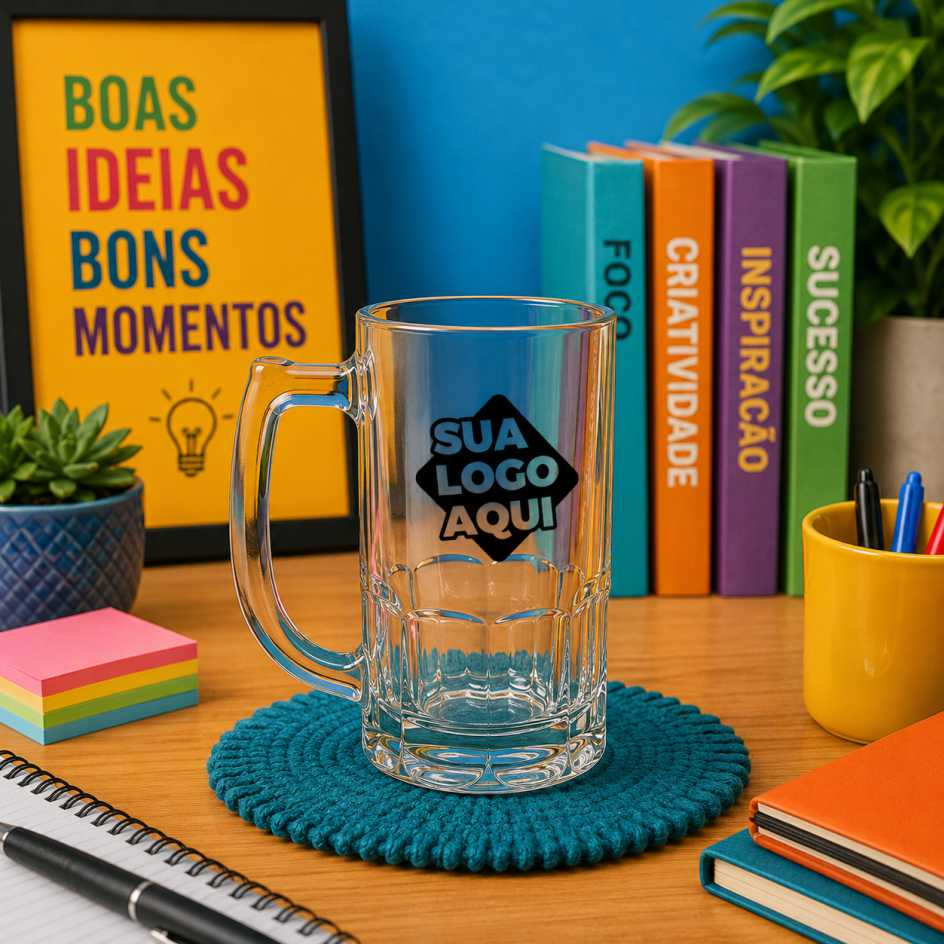 Caneca de Vidro Personalizada Bristol 340ml Caneca de Vidro Personalizada Bristol 340ml