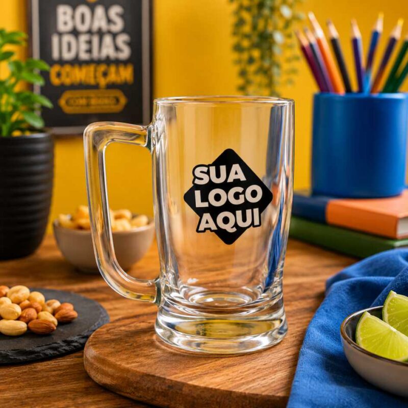 Caneca de Vidro Personalizada Taberna 340ml