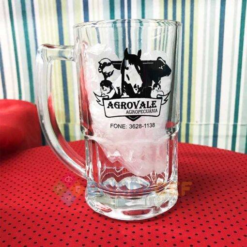 Caneca de Vidro Bristol 340ml Agrovale