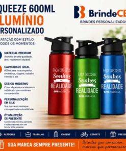 Squeeze 600ml Alumínio Personalizado