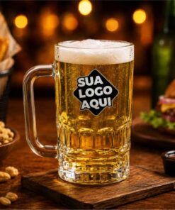 Caneca de Vidro Personalizada Lotus 350ml