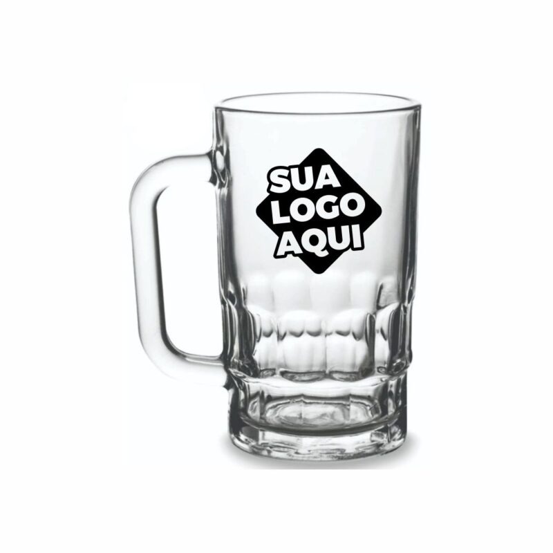Caneca de Vidro Personalizada Lotus 350ml