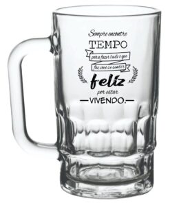 Caneca de Chopp de Vidro Lotus 350ml