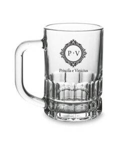 Caneca de Chopp de Vidro Lotus 300ml