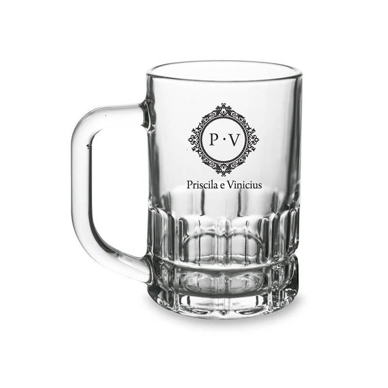 Caneca de Chopp de Vidro Lotus 300ml