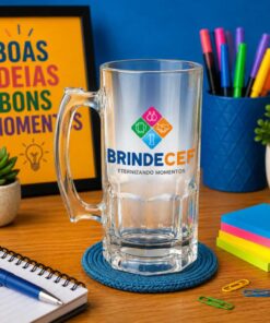 Caneca de Vidro Personalizada Lotus 1 Litro