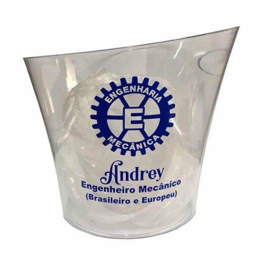 Balde de Gelo de Acrílico 4,5L Personalizado