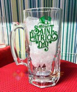 Caneca de Vidro Lotus 1000ml Milorde Saint Patricks Day