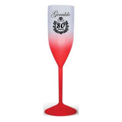 Taça de Champanhe de Acrílico Degrade Personalizada