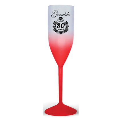 Taça de Champanhe de Acrílico Degrade Personalizada